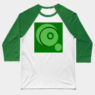 Green world with circles that frame life Baseball T-Shirt